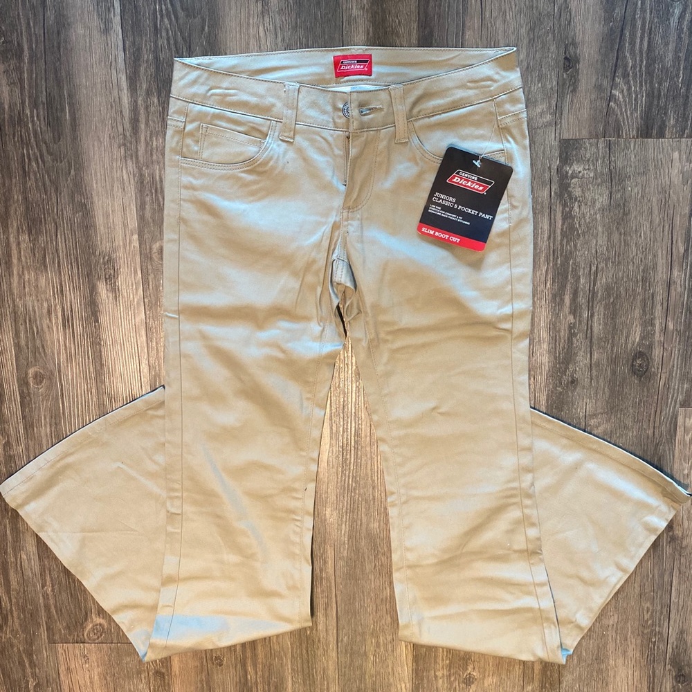 Dickies Slim Boot Cut Khakis NEW